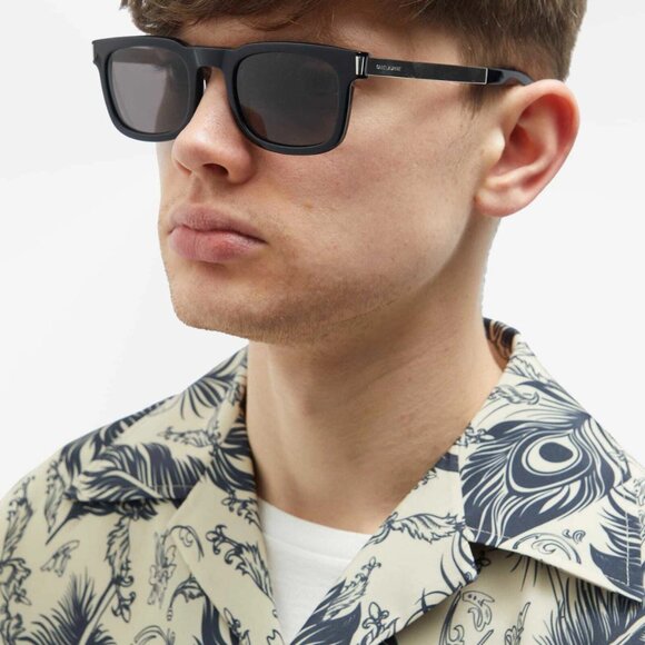 NEW SAINT LAURENT SL 581 001 BLACK MEN SUNGLASSES SAINT LAURENT SL581 001 - Picture 1 of 12